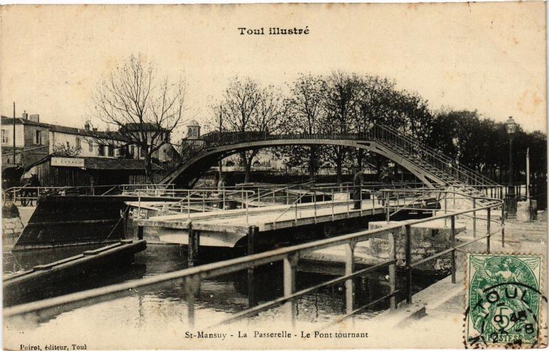 CPA Toul-La Passerelle-Le Pont tournant (187763)