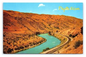 The Payette River Near Banks Idaho On Highway 15 Aerial View Postcard