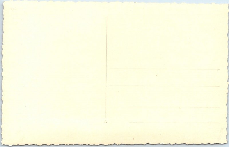 c1930s Dubrovnik, Croatia RPPC Monks Bell Tower Medieval Arch Stone Church A361