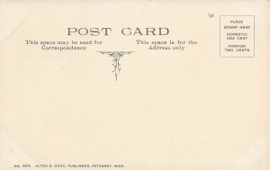 G R & I Suburban Railroad Depot Petoskey Michigan 1910c postcard