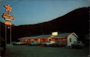 Vintage PC Del Rio Tennessee TN RIVERSIDE TRUCK STOP & MOTEL Night View