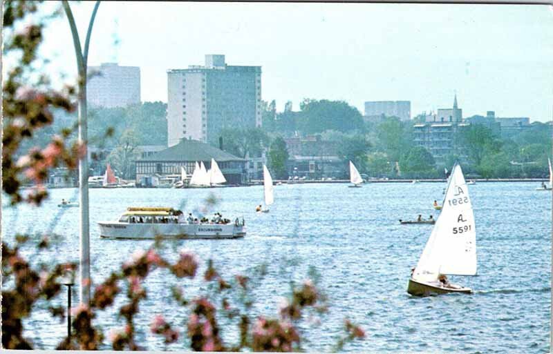 Postcard BOAT SCENE Ottawa Ontario ON AN3677