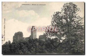 Postcard Ancient Ruins Limousin Chalusset