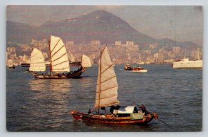 TWA  Trans World Airlines   Hong Kong  China   Postcard