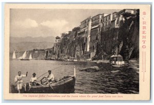 c1940's The Imperial Hotel Tramontano Great Poet Tasso Birthplace Italy Postcard