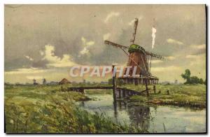 Postcard Old Windmill