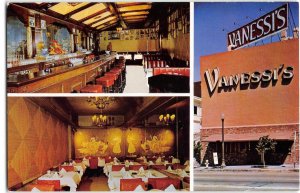 VANESSI'S Restaurant Bar SAN FRANCISCO, CA Roadside 1960s Vintage Postcard