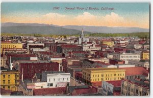 EUREKA, CA General View Humboldt County 1910s Mitchell Vintage Postcard
