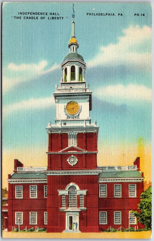 1946 Independence Hall Cradle of Liberty Philadelphia Penna Posted Postcard