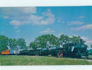 1980's STEAM TRAIN AT RAILROAD MUSEUM Green Bay Wisconsin WI d9756