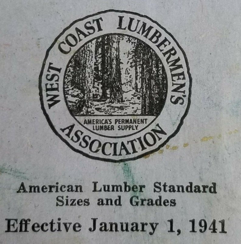 Lumber Standard Grading and Dressing Rules Effective 1941 West Coast Lumbermen's