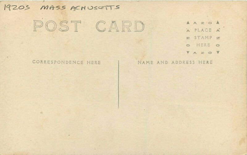 Bear Hill Pond View Middlesex Falls Massachusetts 1920s Photo Postcard 10123