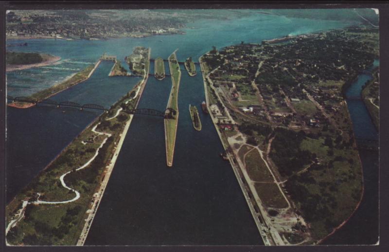 American Locks From Sault Ste Marie,ON,Canada Postcard BIN