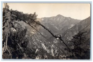 c1910's Birds Eye View Lone Pine Mt. Wilson CA Antique RPPC Photo Postcard