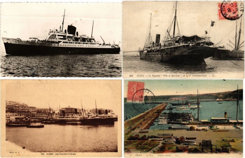 SHIPPING AFRICA AFN SHIPS 70 Vintage Postcards (L3566)