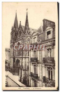 Old Postcard Vannes La Cathedrale