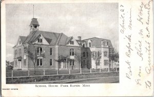 School House, Park Rapids MI Undivided Back Vintage Postcard K76
