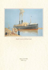 SS Arcadia Ranchi P&O Ship In Suez Canal 1999 October Painting Menu