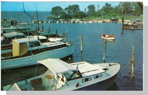 Beautiful Sea Bright, New Jersey/NJ Postcard, Boat Basin