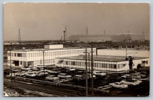 RPPC  Office Building With Classic Cars   Postcard