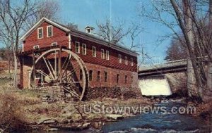 Old Grist Mill & Water Wheel - Granby, Massachusetts MA