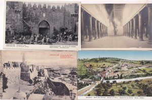 Jerusalem Citadel of Zion Damascus Gate 4x Old Postcard s