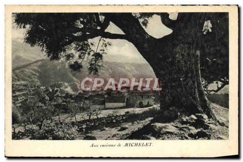 Old Postcard In Surroundings Of Michelet