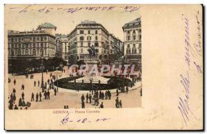 Old Postcard Genova Piazza Corvetio