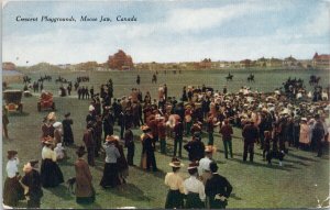 Crescent Playgrounds Moose Jaw SK Band c1909 RPO Postcard H12