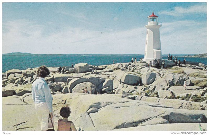 Lighthouse , Peggy´s Cove , Nova Scotia , Canada , 1950s-60s #2