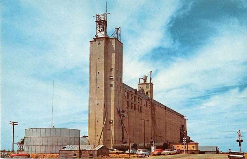 Brownfield Texas Grain Elevator Vintage Postcard J51331