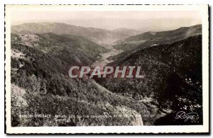 Old Postcard Ballon d'Alsace panoramic view of the Valley of the Lakes of Sewen