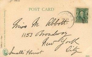 Postcard C-1905 Ohio Cleveland Interior Euclid Avenue Woehler undivided 23-2434