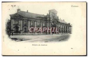 Old Postcard Evreux Courthouse