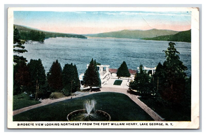 Fort William Henry Hotel East View Lake George New York NY UNP WB Postcard M19