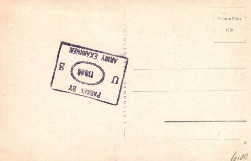 German Navy Submarines in harbor WWI RPPC Postcard