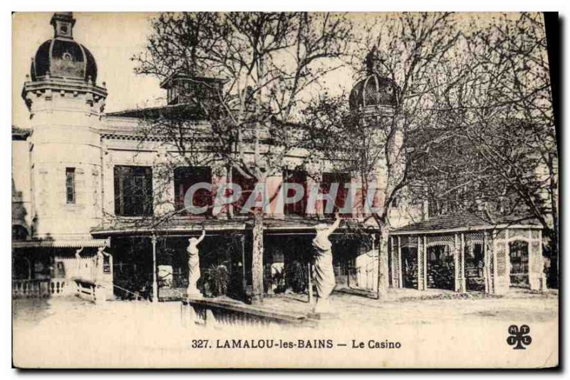 Old Postcard LAMALOU les Bains Casino