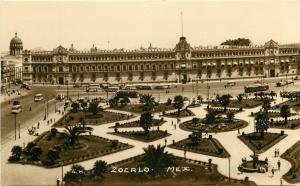 RPPC Postcard Zocalo Main Square Mexico City