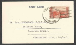 DATED 1955 PPC WV TO ENGLAND SAME CITY NAME AS ADDRESSEE BLANK BACK