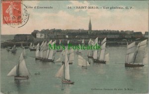 France Postcard - Saint-Malo - Vue Generale - Yachts  RS27505