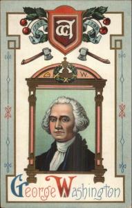 George Washington Orante Border Embossed c1910 Postcard