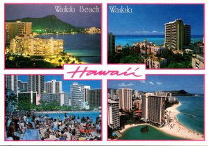 Hawaii Waikiki Beach Multi View