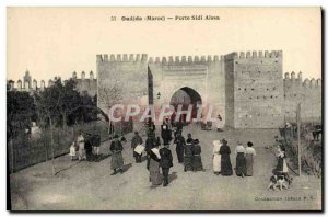 Old Postcard Oudjda Door Sidi Aissa