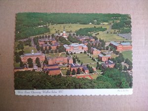 1972 Wake Forest University, Winston-Salem, NC Aerial Continental Postcard