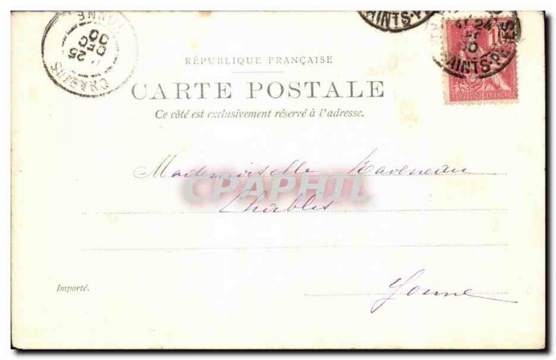 Old Postcard Paris Louvre Richelieu Pavilion