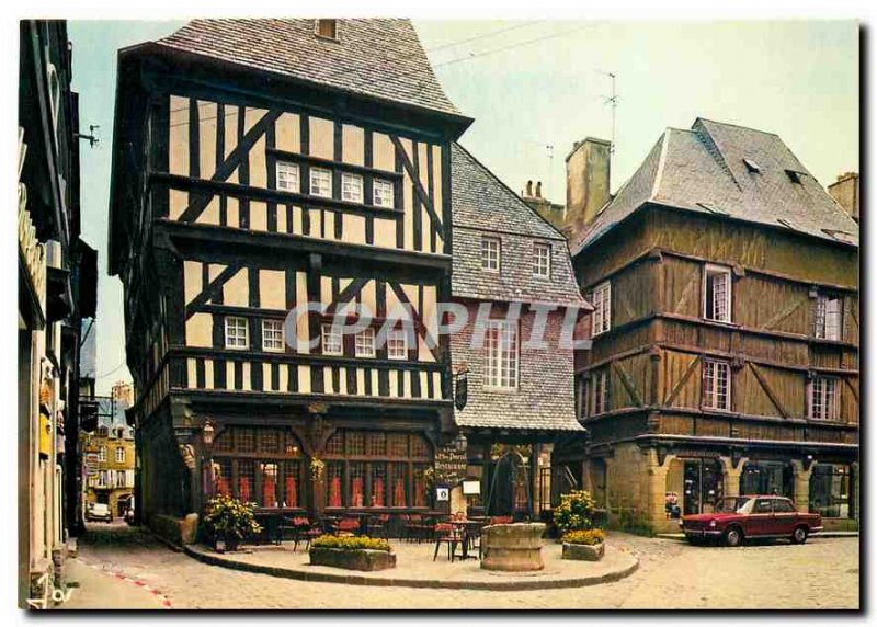 Postcard Modern Brittany in Dinan colors (C, N) House in timbered