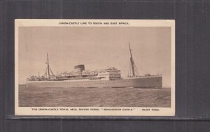  WINCHESTER CASTLE , UNION CASTLE LINE, c1936, unused.