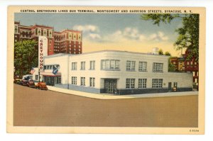 NY - Syracuse. Central Greyhound Lines Bus Terminal