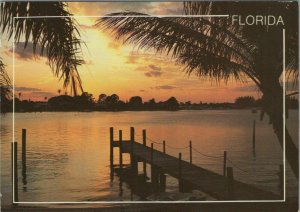 America Postcard - Sunrise Over a Scenic Florida Waterway   RR13071