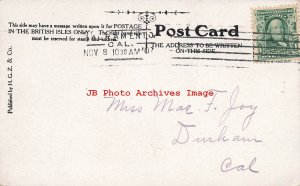 Alphabet, Large Letter J, Flowers, Rotograph